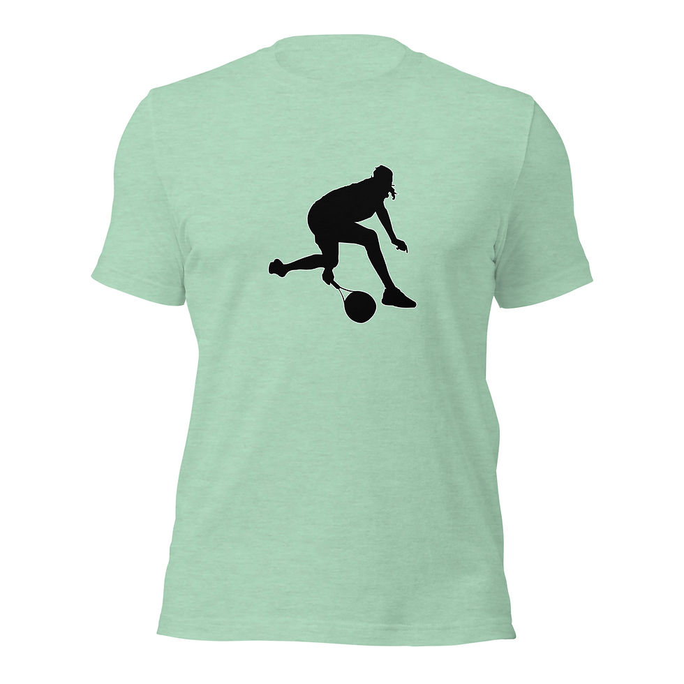 Thumbnail: Stefanos Tsitsipas Tennis Black Silhouette Unisex Cotton Short Sleeve Shirt