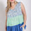 Thumbnail: Floral Color Block Ruffle Detail Tiered V-neck Top
