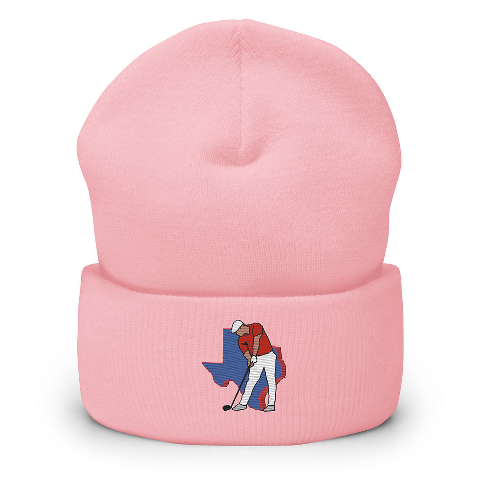 Thumbnail: Bryson DeChambeau Golf & Texas State Silhouette Cuffed Beanie