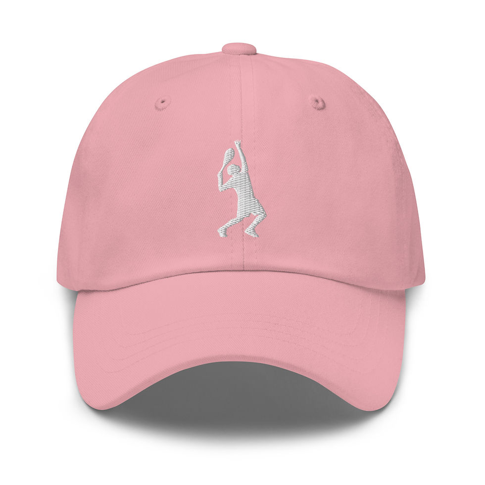 Thumbnail: Roger Federer Tennis White Silhouette Classic Adjustable Hat