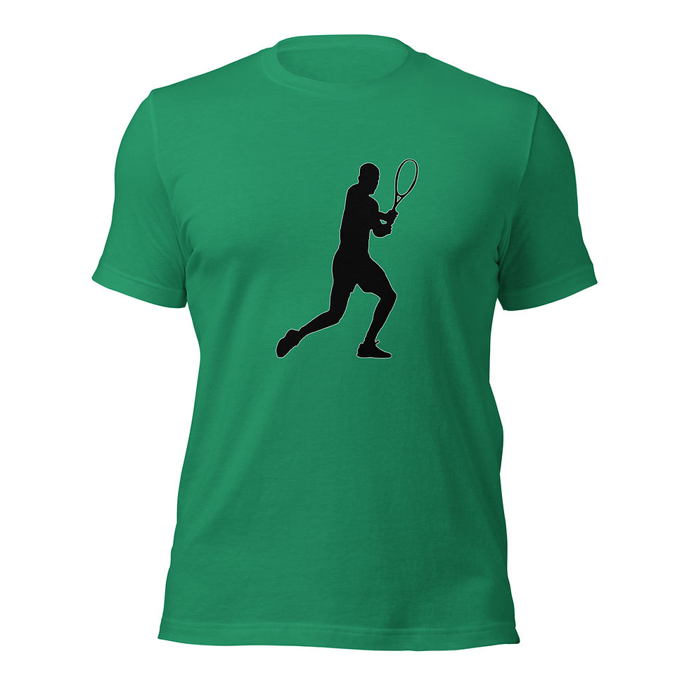 Thumbnail: Carlos Alcaraz Tennis Black Silhouette Unisex Cotton Short Sleeve Shirt