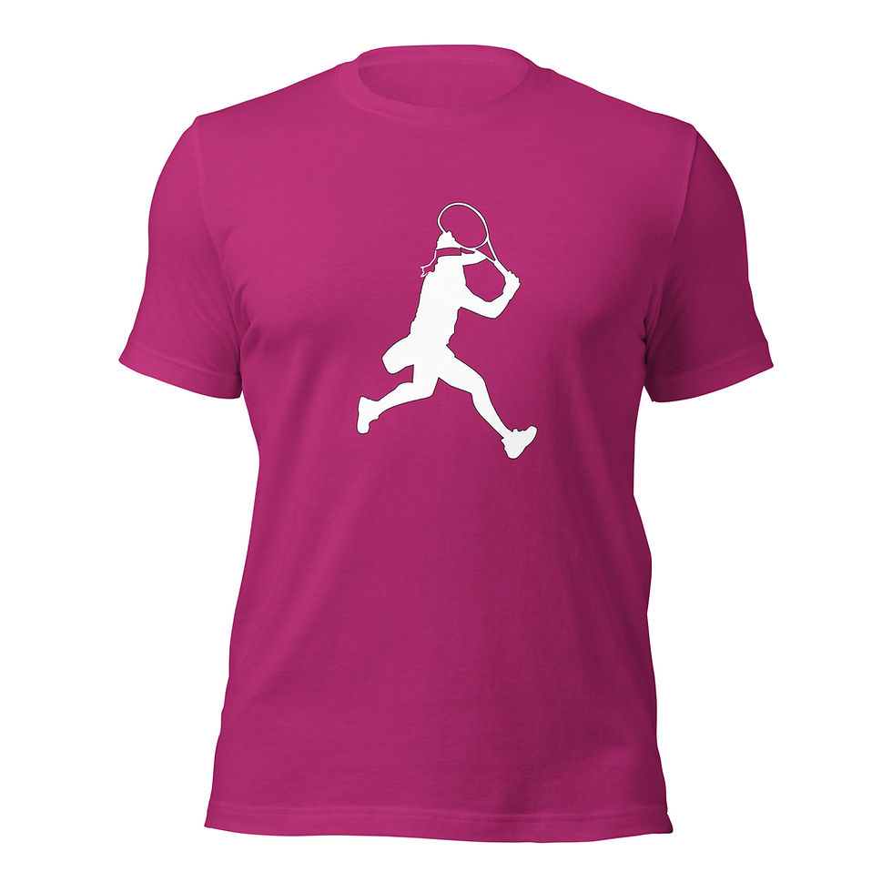Thumbnail: Ons Jabeur Tennis White Silhouette Unisex Cotton Short Sleeve Shirt