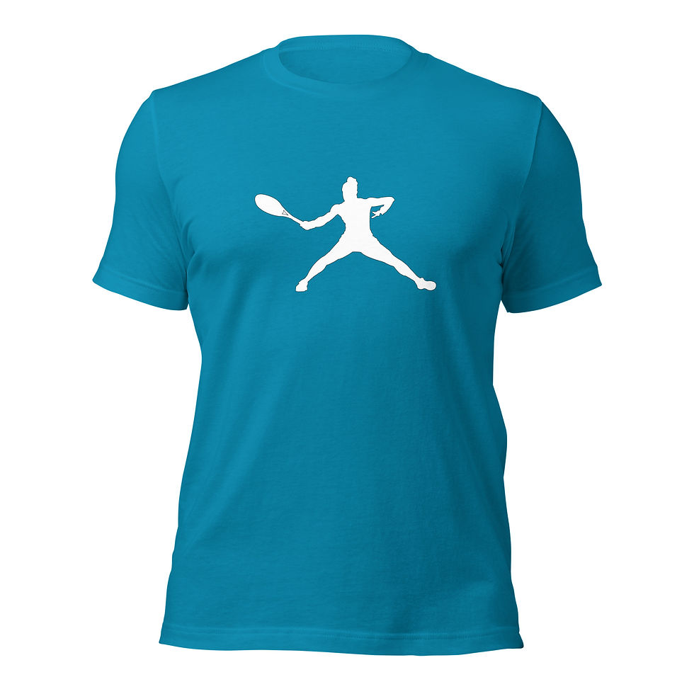 Thumbnail: Maria Sakkari Tennis White Silhouette Unisex Cotton Short Sleeve Shirt
