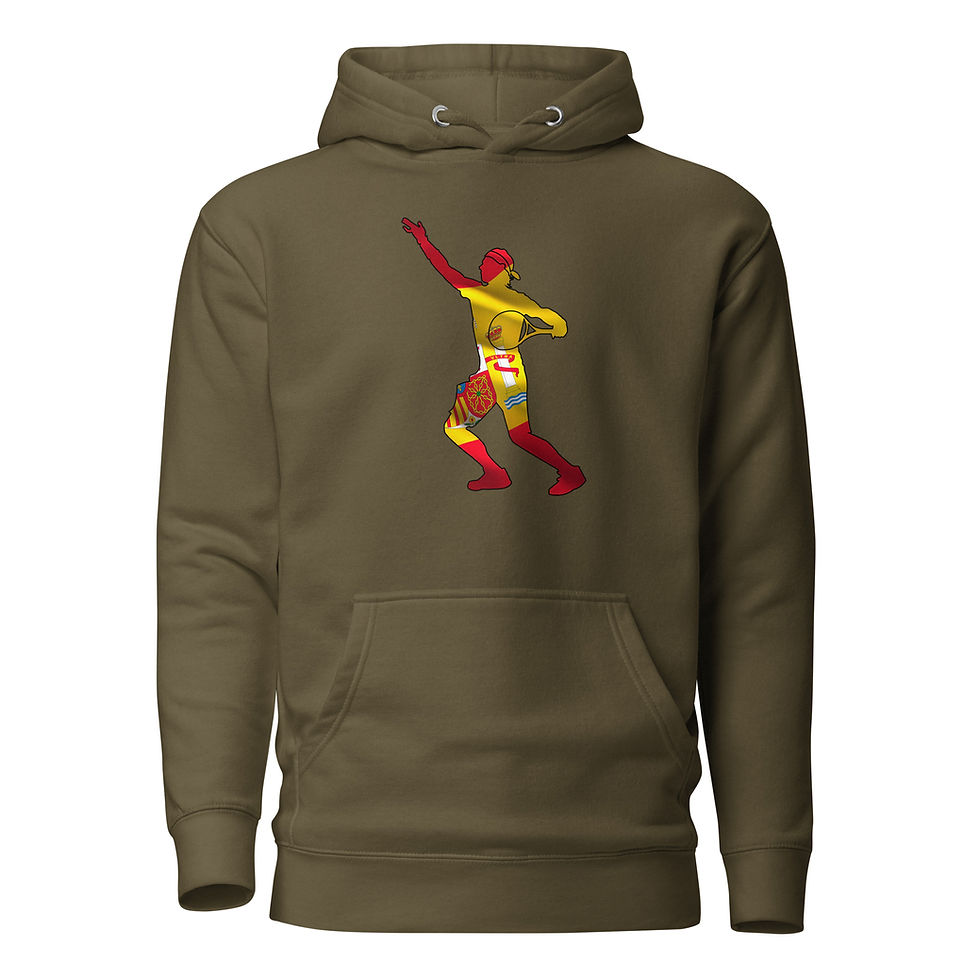 Thumbnail: Rafa Nadal Tennis Spain Flag Silhouette Unisex Hoodie