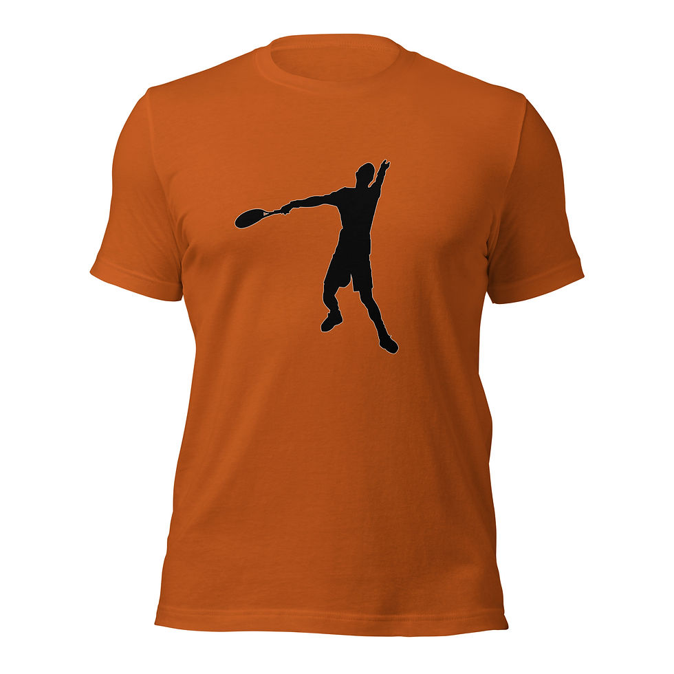 Thumbnail: Andy Murray Tennis Black Silhouette Cotton Short Sleeve Shirt