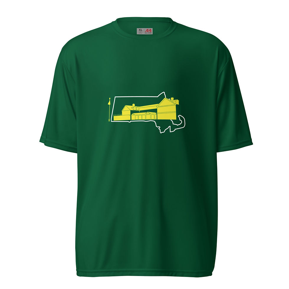 Thumbnail: The Country Club Brookline Clubhouse MA Wht Border Performance Crew Neck T-shirt