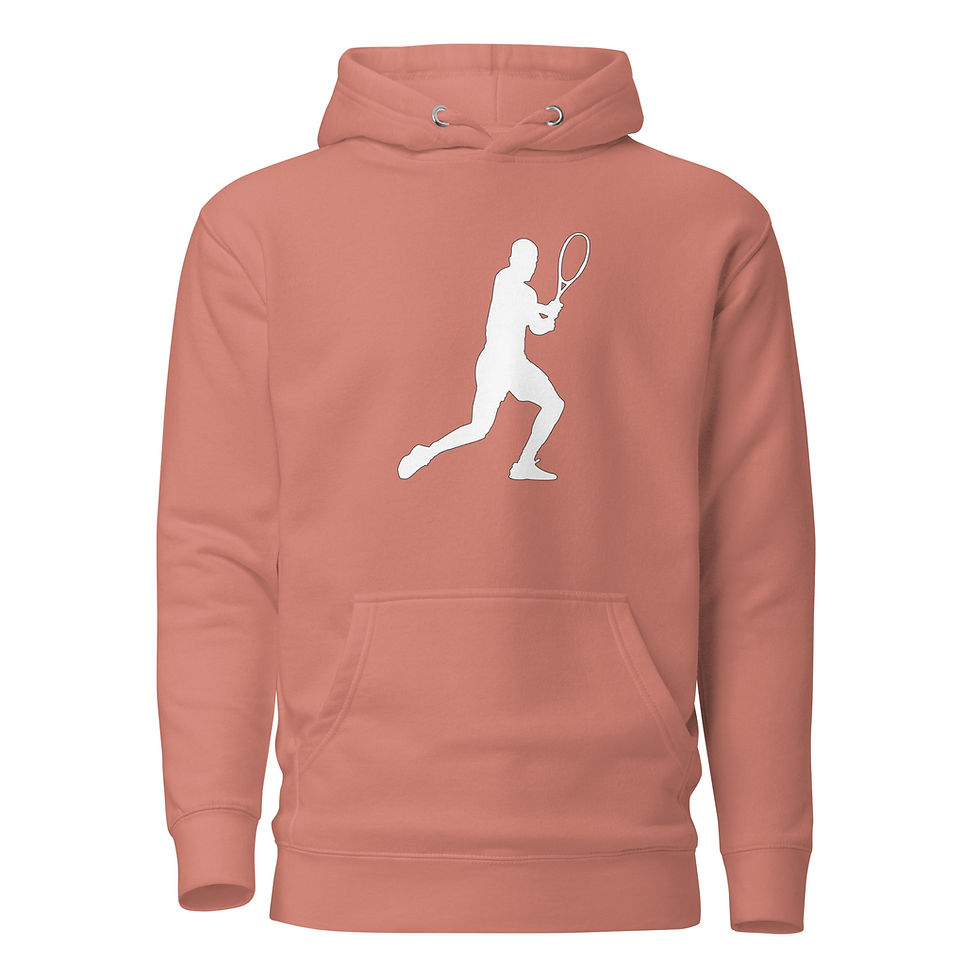 Thumbnail: Carlos Alcaraz Tennis White Silhouette Unisex Hoodie