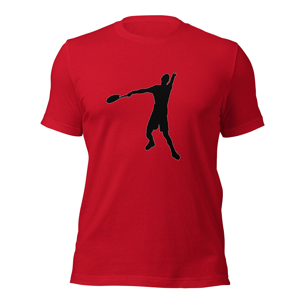 Thumbnail: Andy Murray Tennis Black Silhouette Cotton Short Sleeve Shirt