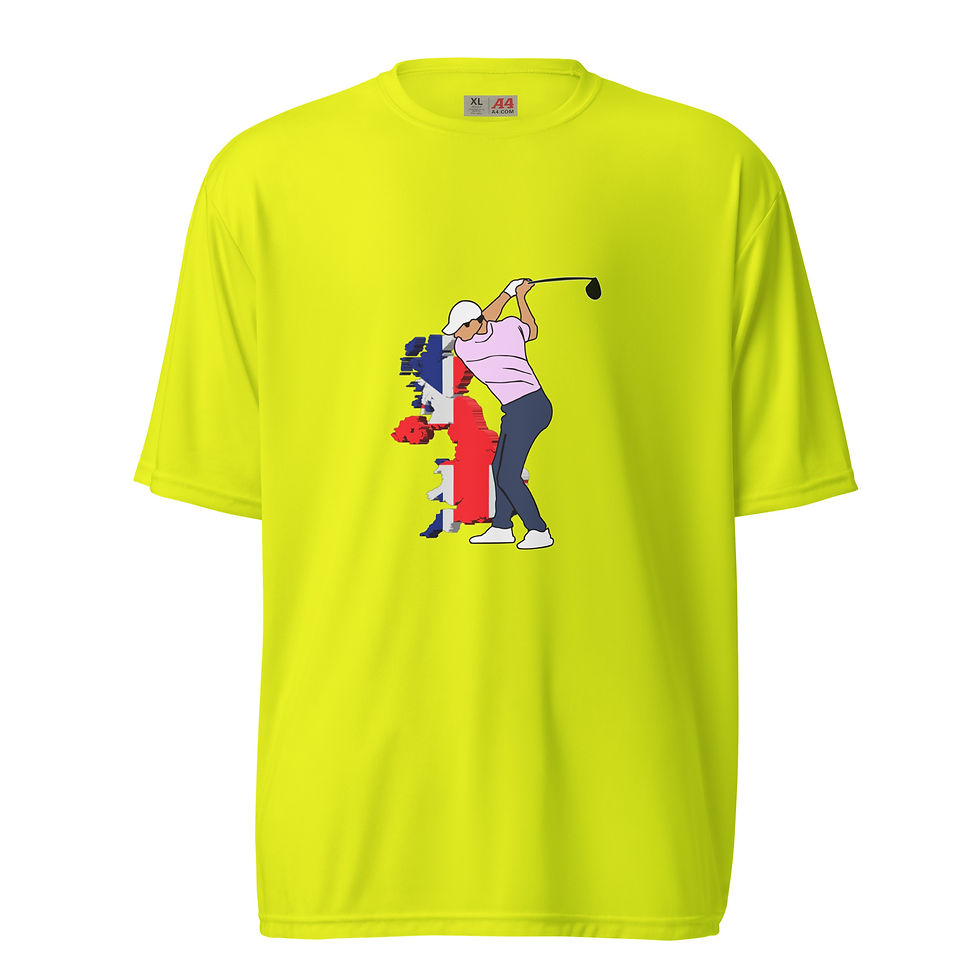 Thumbnail: Rory McIlroy Golf & United Kingdom Silhouette Performance Crew Neck T-shirt