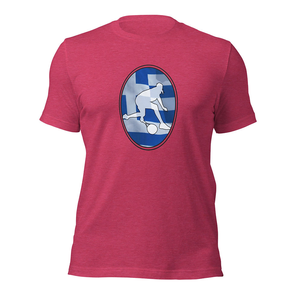 Thumbnail: Stefanos Tsitsipas Tennis Greece Racquet Silhouette Cotton Short Sleeve Shirt