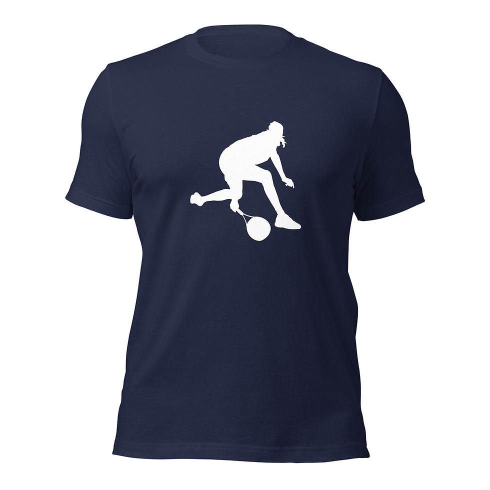 Thumbnail: Stefanos Tsitsipas Tennis White Silhouette Unisex Cotton Short Sleeve Shirt