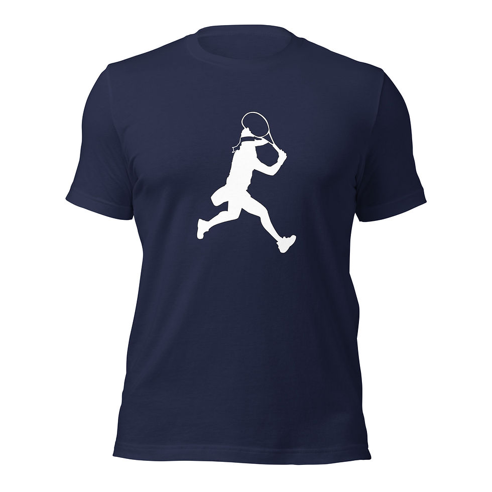 Thumbnail: Ons Jabeur Tennis White Silhouette Unisex Cotton Short Sleeve Shirt