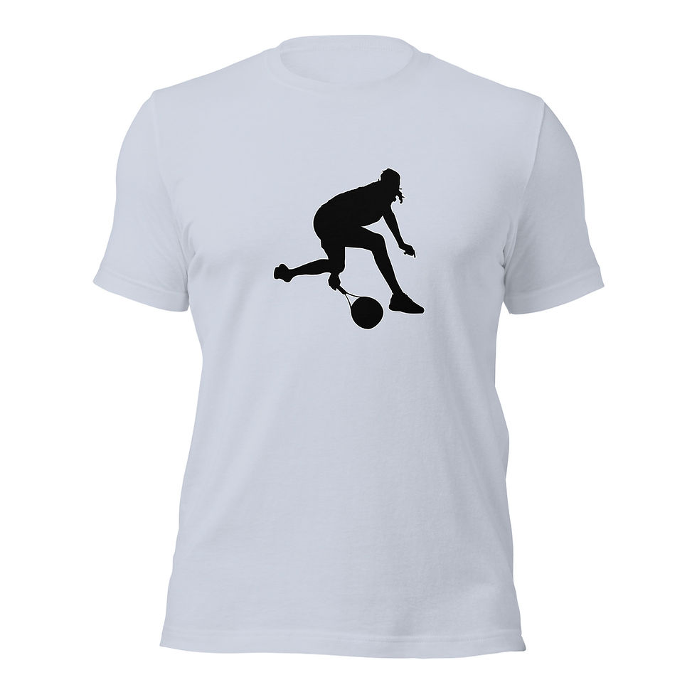 Thumbnail: Stefanos Tsitsipas Tennis Black Silhouette Unisex Cotton Short Sleeve Shirt