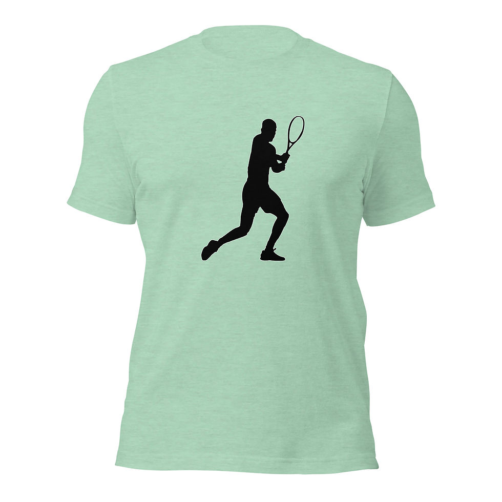 Thumbnail: Carlos Alcaraz Tennis Black Silhouette Unisex Cotton Short Sleeve Shirt