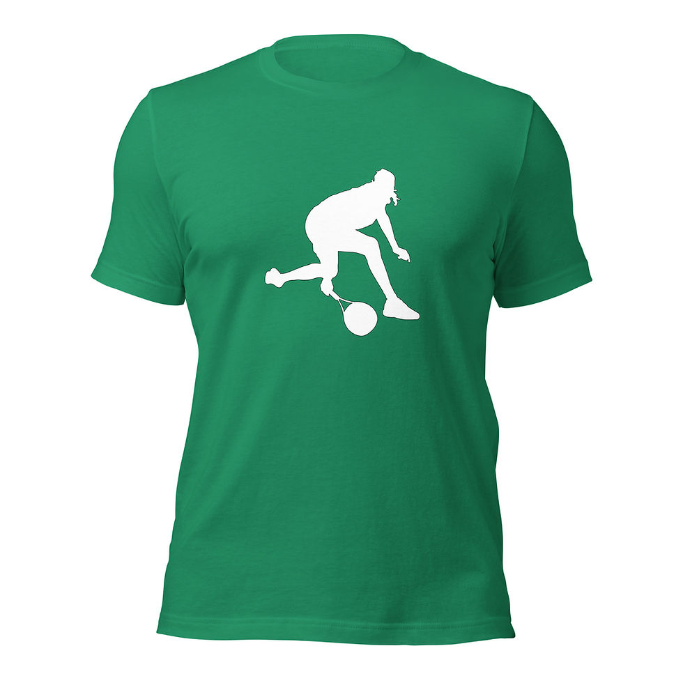 Thumbnail: Stefanos Tsitsipas Tennis White Silhouette Unisex Cotton Short Sleeve Shirt