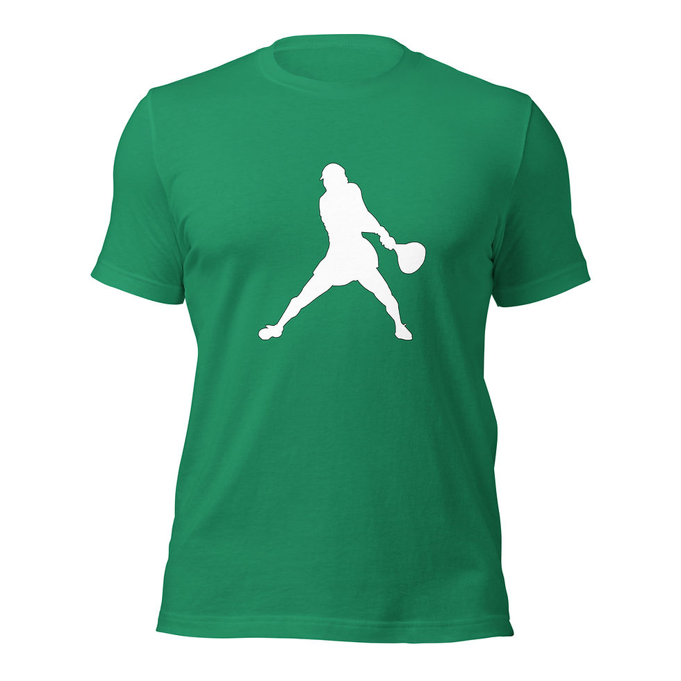 Thumbnail: Emma Raducanu Tennis White Silhouette Unisex Cotton Short Sleeve Shirt