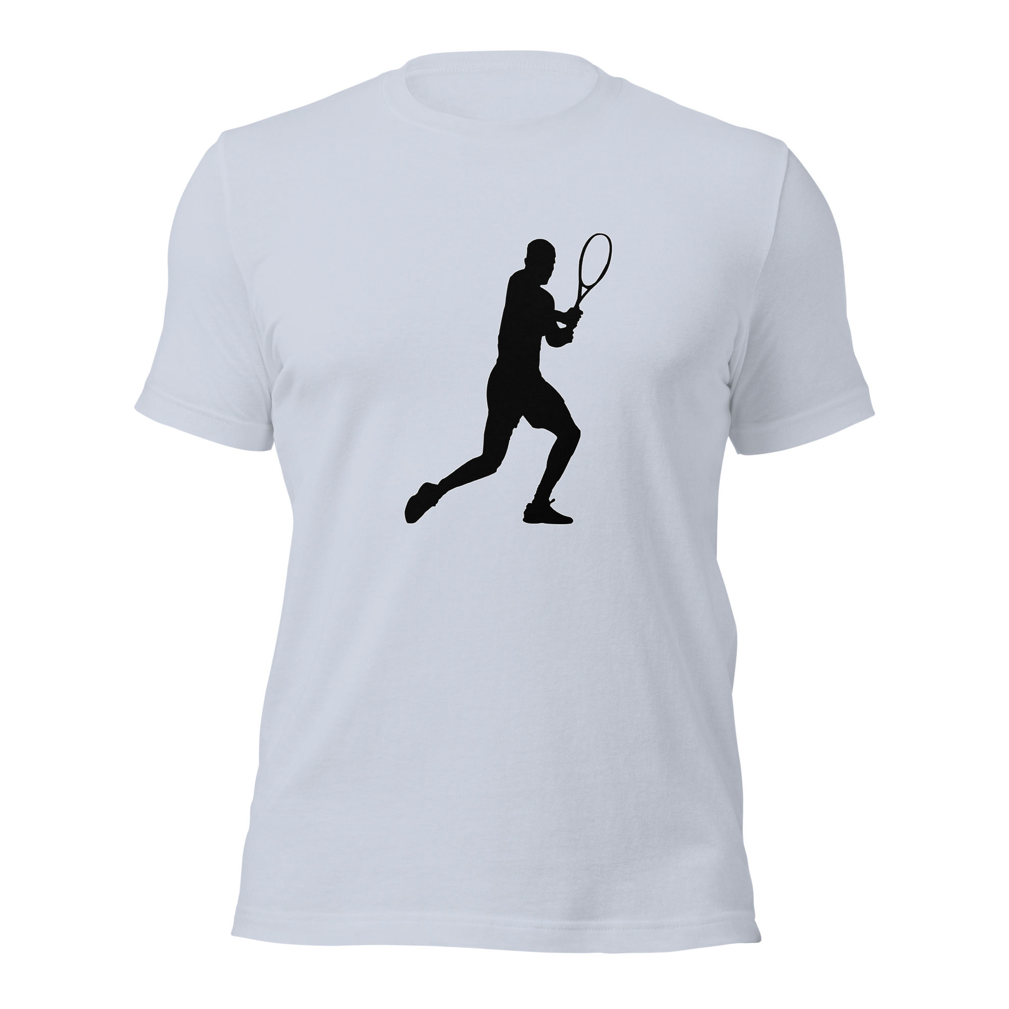 Carlos Alcaraz Tennis Black Silhouette Unisex Cotton Short Sleeve Shirt