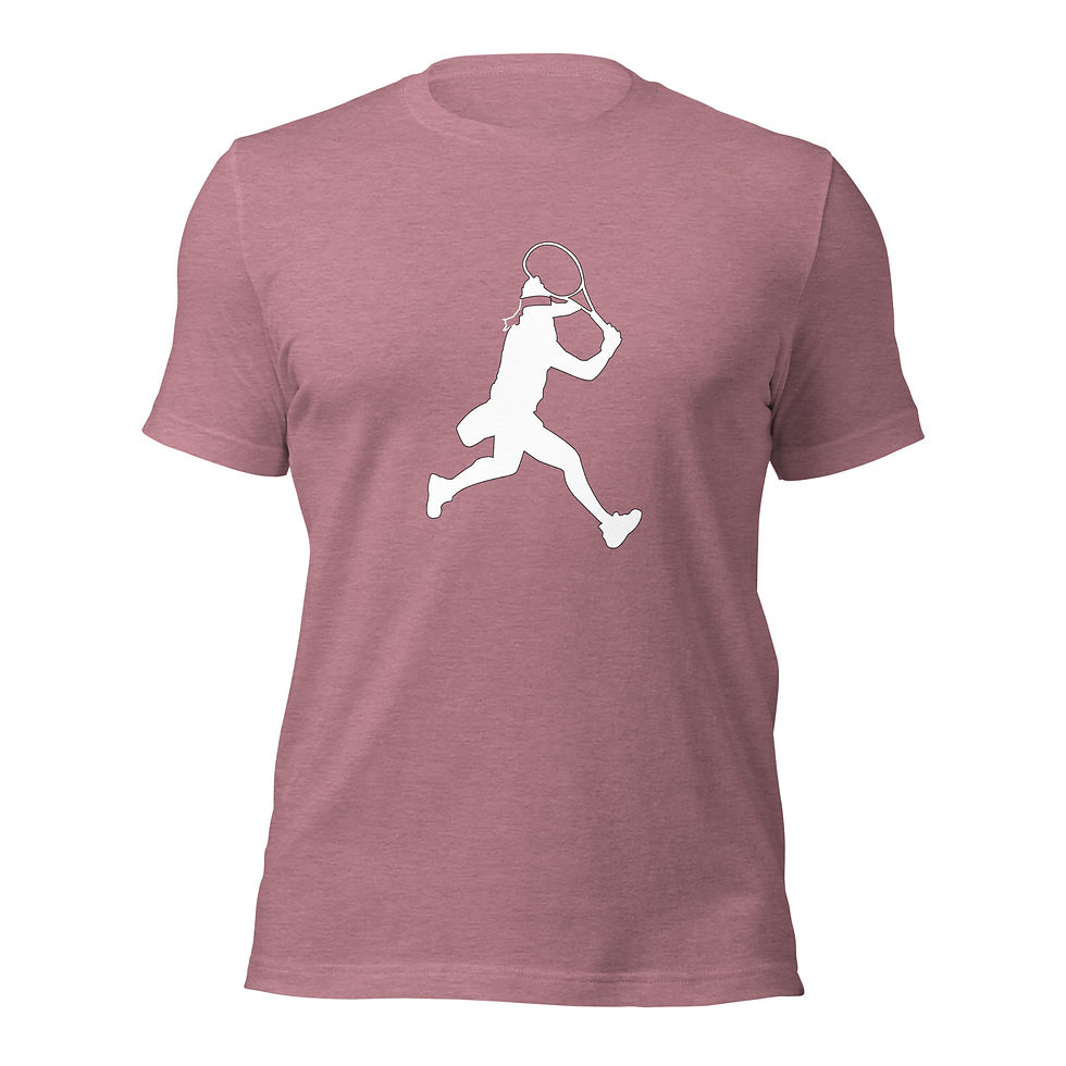 Thumbnail: Ons Jabeur Tennis White Silhouette Unisex Cotton Short Sleeve Shirt