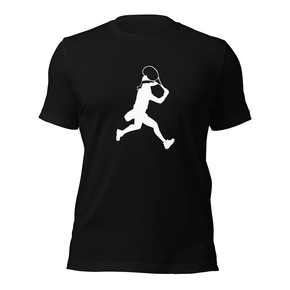 Thumbnail: Ons Jabeur Tennis White Silhouette Unisex Cotton Short Sleeve Shirt