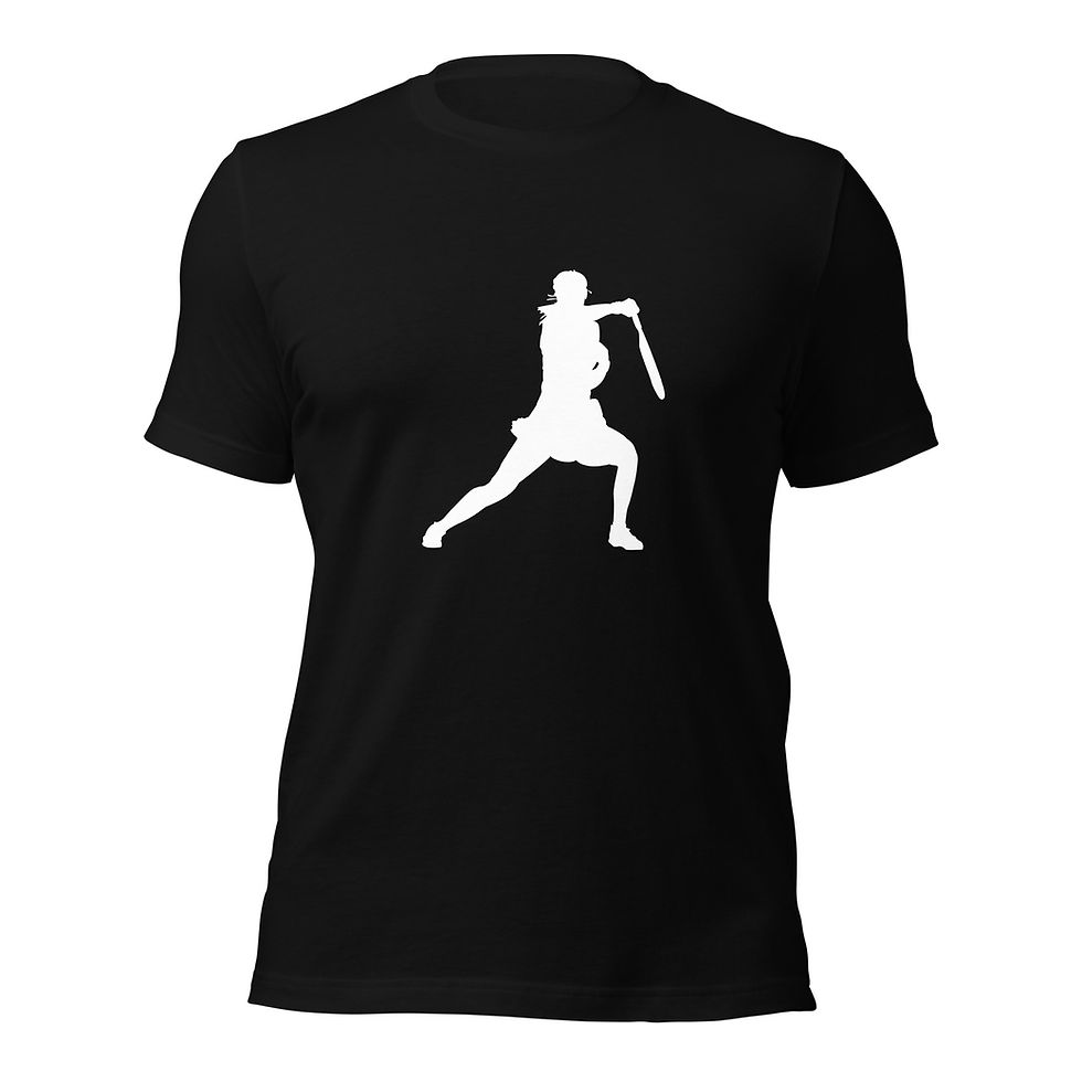 Thumbnail: Paula Badosa Tennis White Silhouette Unisex Cotton Short Sleeve Shirt