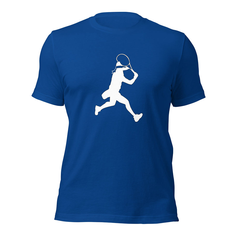 Thumbnail: Ons Jabeur Tennis White Silhouette Unisex Cotton Short Sleeve Shirt