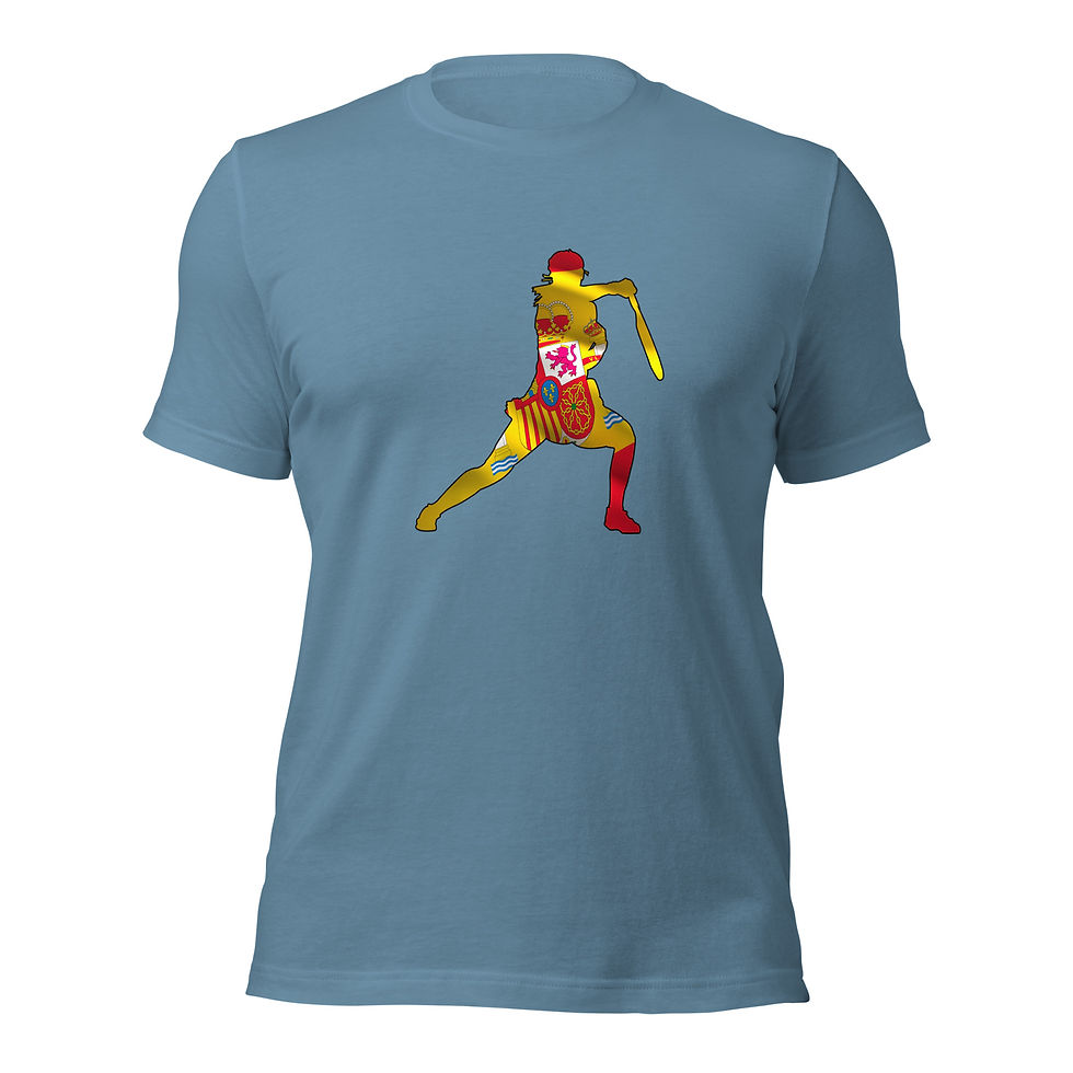 Thumbnail: Paula Badosa Tennis Spain Flag Silhouette Unisex Cotton Short Sleeve Shirt