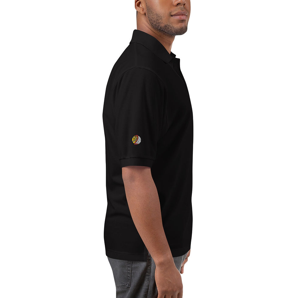 Thumbnail: Scottie Scheffler Golf Silhouette & Texas State Men's Premium Polo Shirt