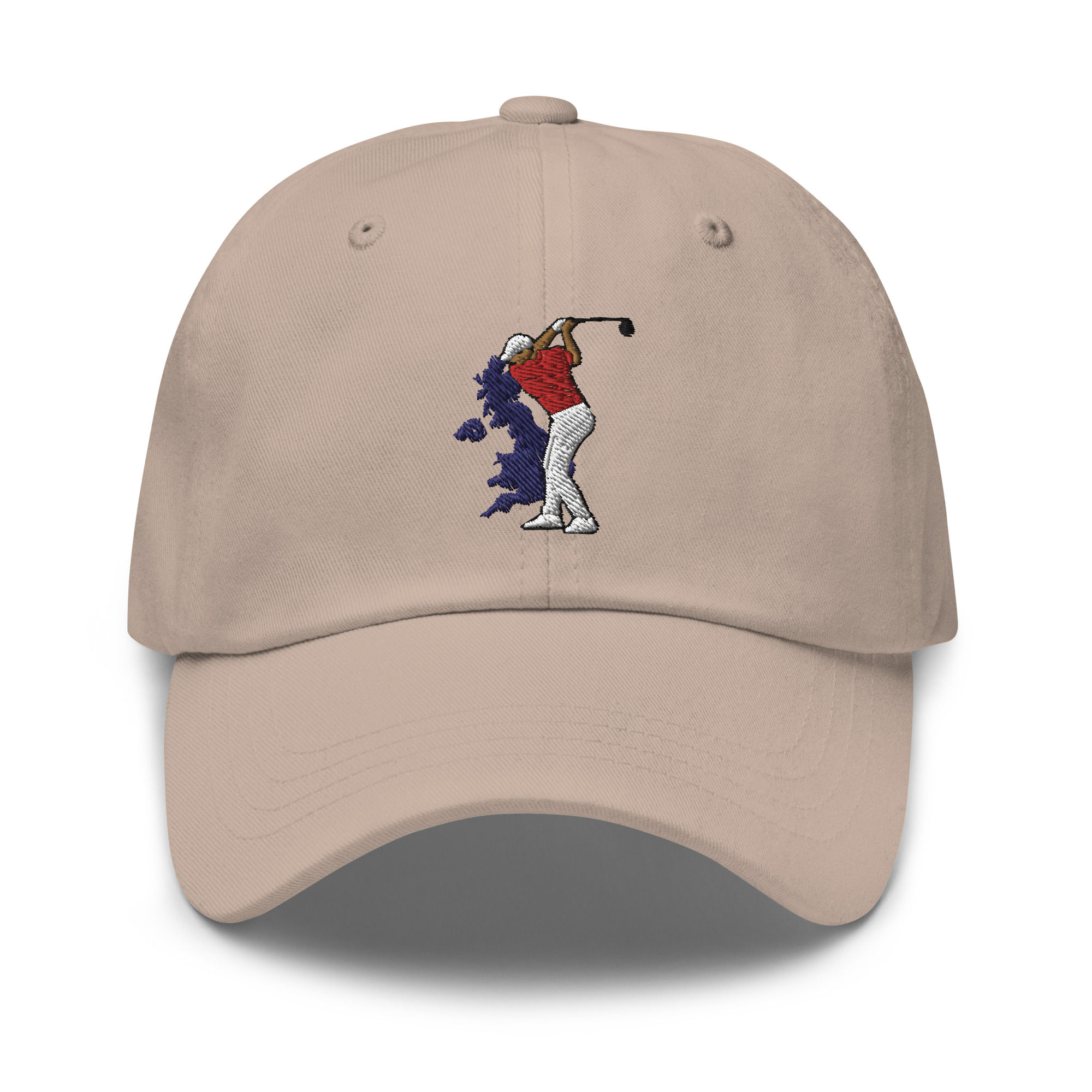 Rory Mcilroy Golf & United Kingdom Silhouette Classic Adjustable Hat