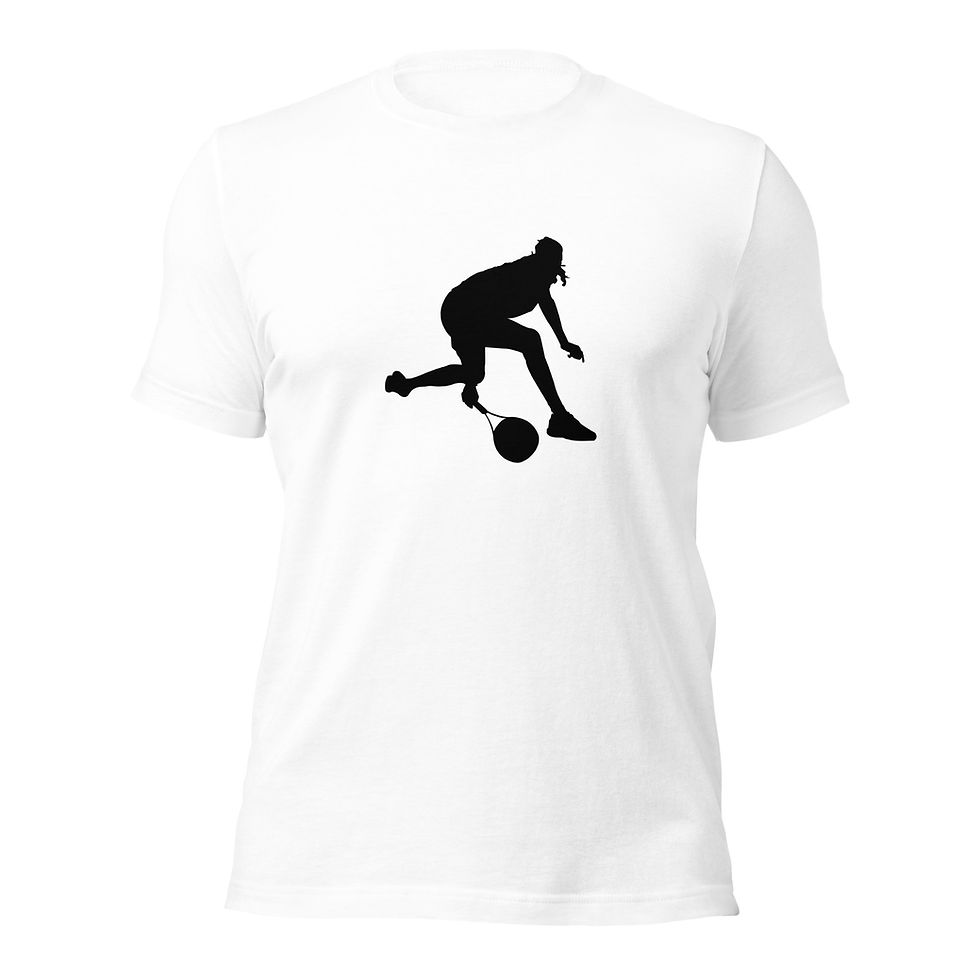 Thumbnail: Stefanos Tsitsipas Tennis Black Silhouette Unisex Cotton Short Sleeve Shirt
