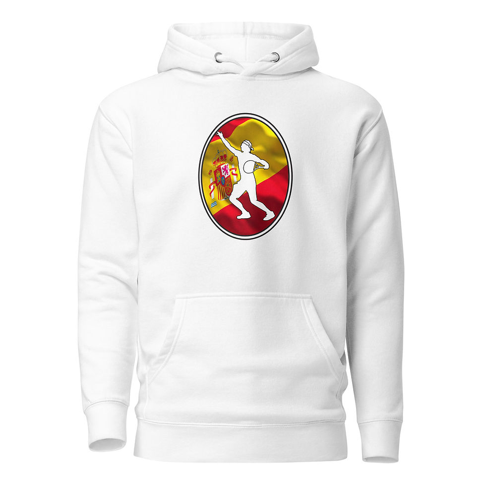Thumbnail: Rafa Nadal Tennis Spain Flag Racquet Silhouette Unisex Hoodie