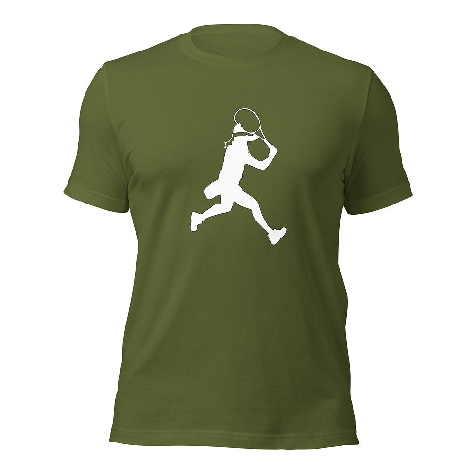 Thumbnail: Ons Jabeur Tennis White Silhouette Unisex Cotton Short Sleeve Shirt