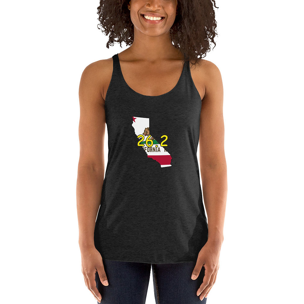Thumbnail: Marathon Every State California Women's Racerback Tri-Blend Tank Top
