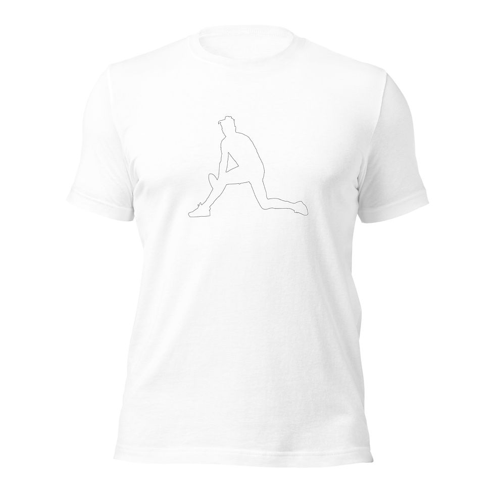 Thumbnail: Casper Ruud Tennis White Silhouette Cotton Short Sleeve Shirt