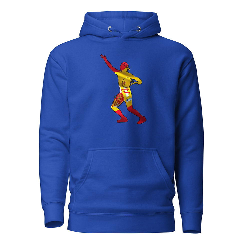 Thumbnail: Rafa Nadal Tennis Spain Flag Silhouette Unisex Hoodie