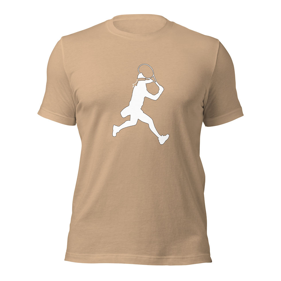 Thumbnail: Ons Jabeur Tennis White Silhouette Unisex Cotton Short Sleeve Shirt