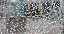 cracked glass