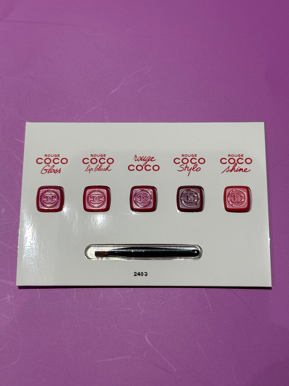 Thumbnail: CHANEL rouge coco sample lip Kit