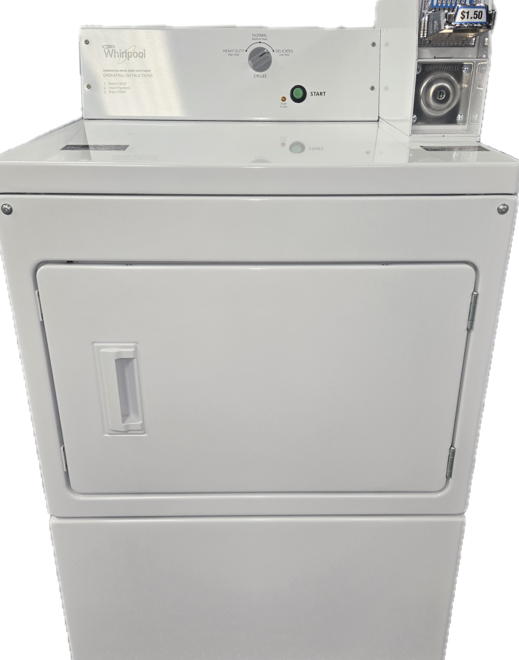 Whirlpool Commercial - 7.4 Cu Ft Coin-Operated Electric Dryer
