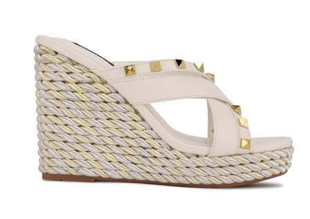 studded criss cross wedges