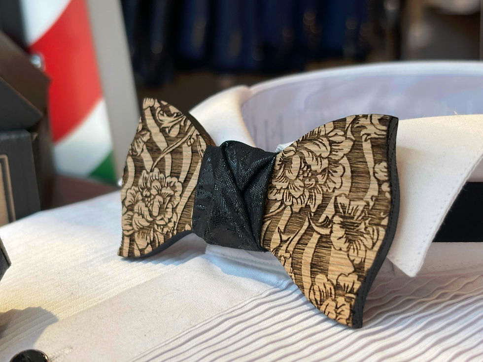 PAPILLON INCISIONE FIORE NERO