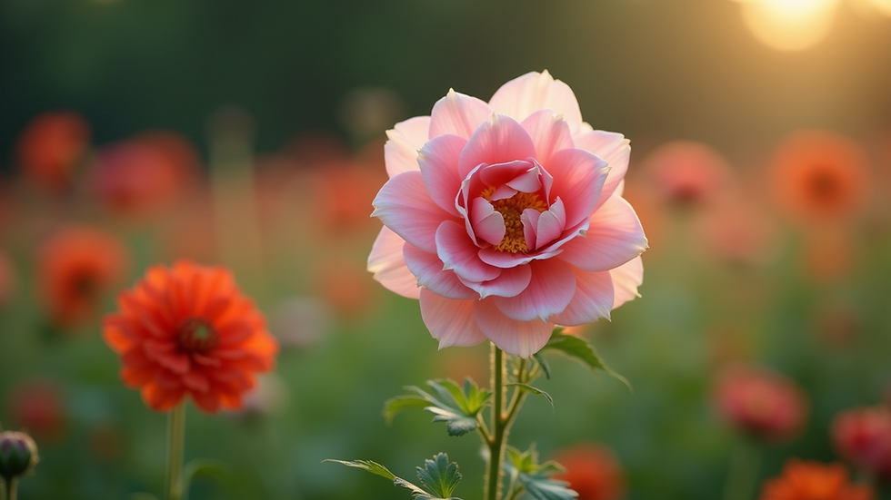 Close-up view of a blooming flower in a garden