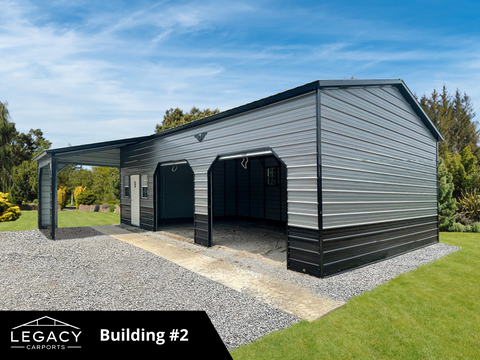 38x35x11/8 Custom Metal Garage