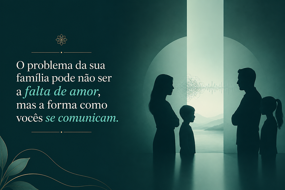 O problema da sua família pode não ser a falta de amor, mas a forma como vocês se comunicam.