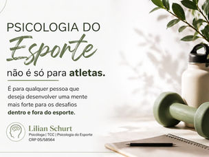 Psicologia do Esporte é só para atleta?