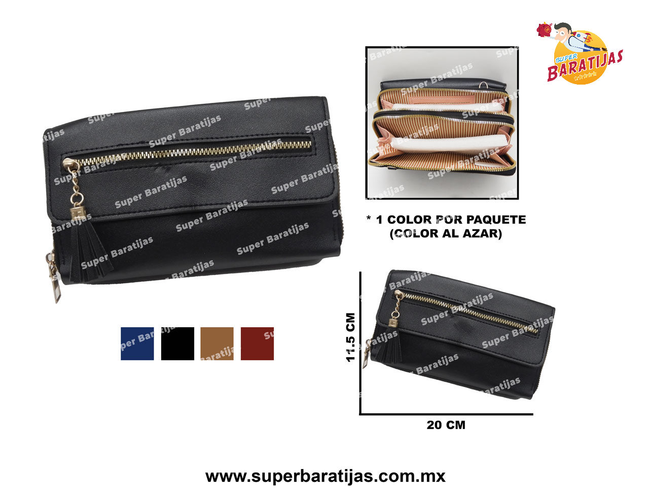 (3L24) CARTERA DAMA TRIPLE
