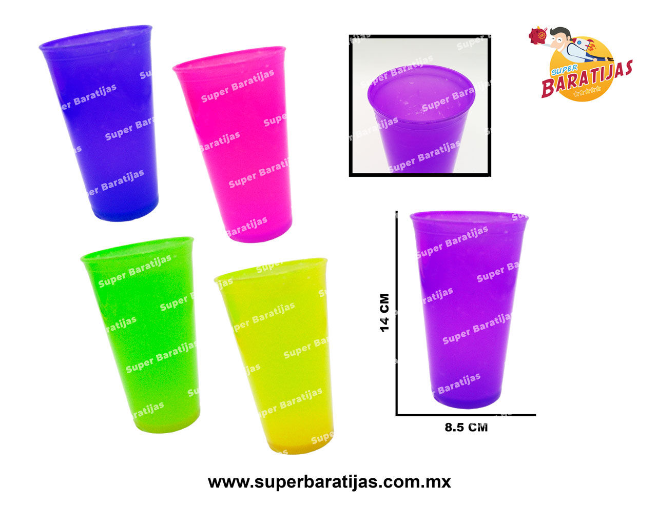 (2D17) (2D19) VASO FESTIN TRASLUCIDO K