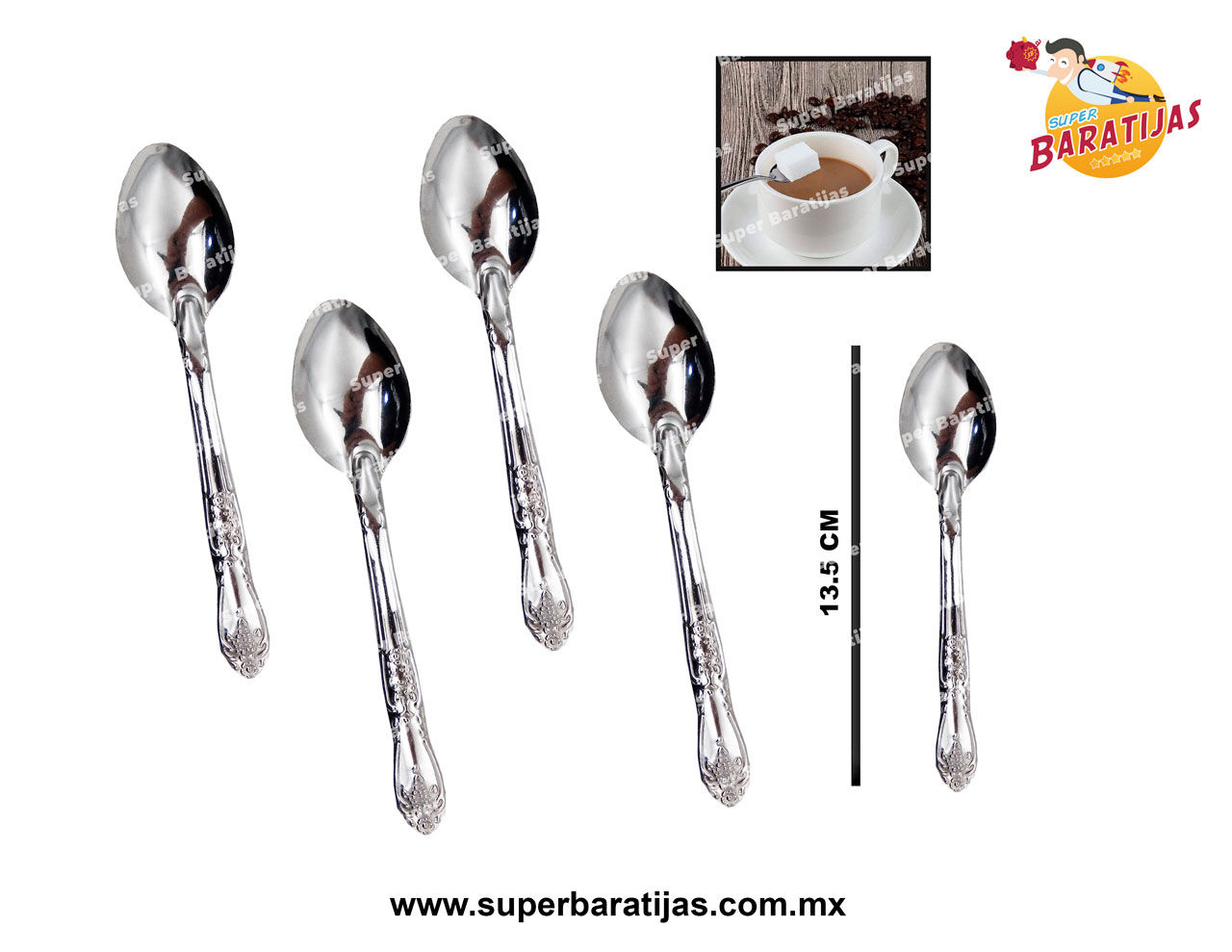 (2D11) CUCHARA CAFETERA ORQUIDEA
