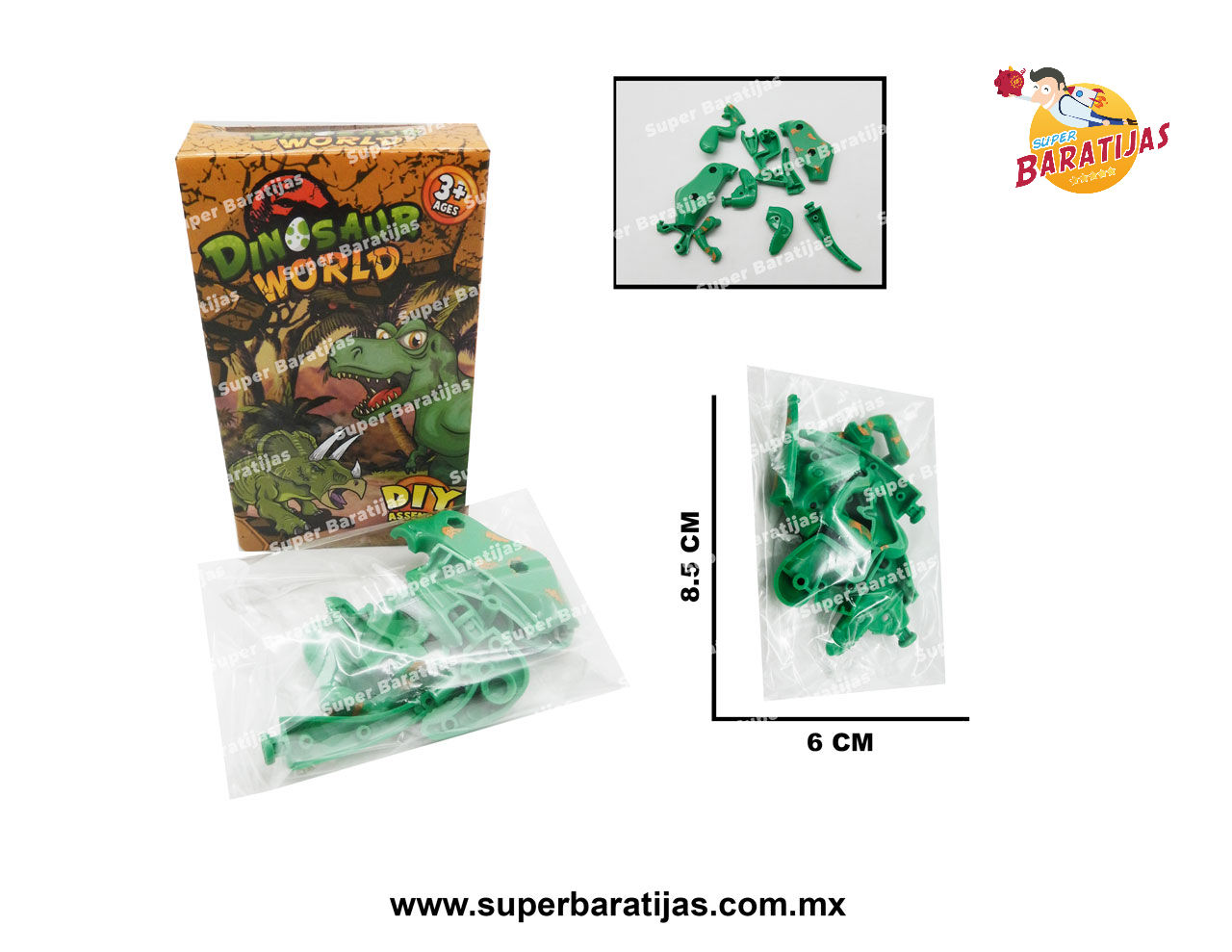 (1M20) (3G9) (3B13) DINOSAURIO ARMABLE