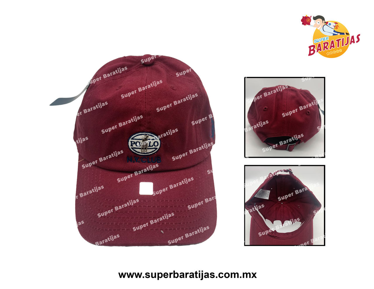 (4A12) GORRA POLO OVALO POLO (TINTO)