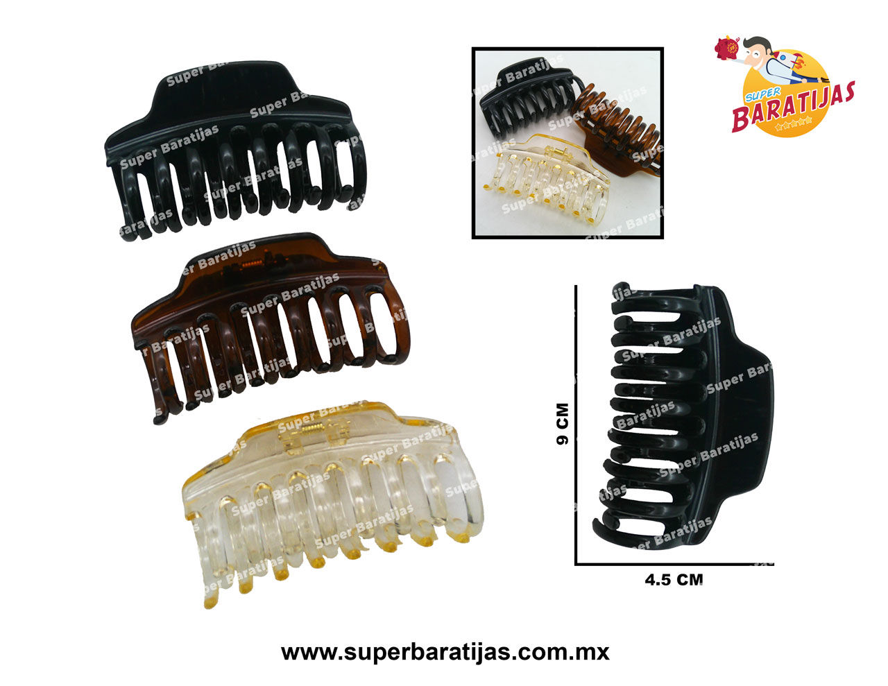 (3Q20) PINZA CABELLO 9 CM